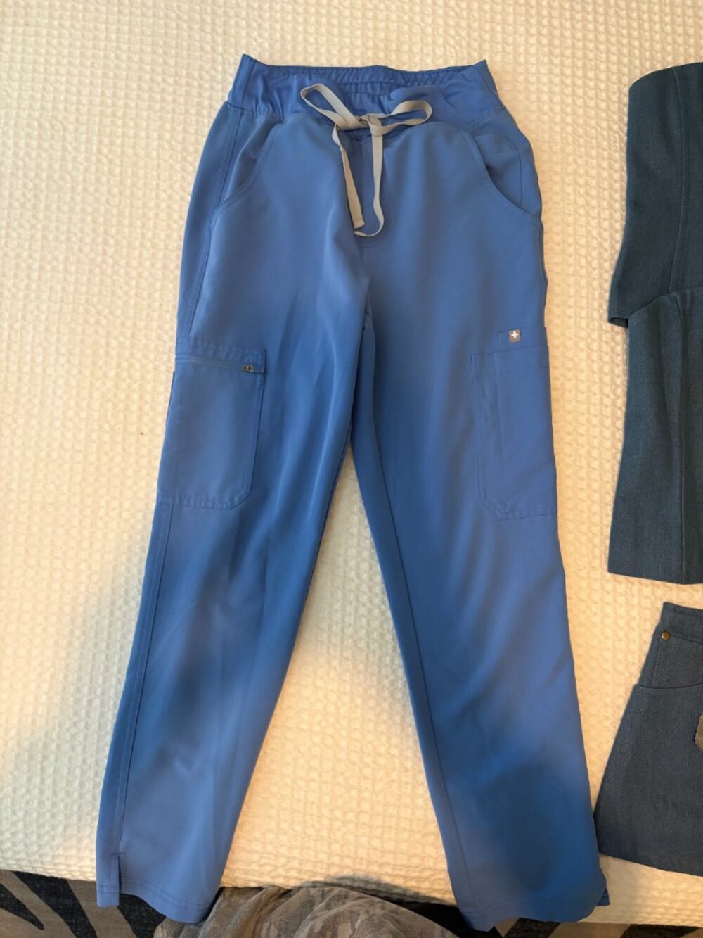 Figs Ceil Blue Yola High Rise Slim Pants Size XS Petite